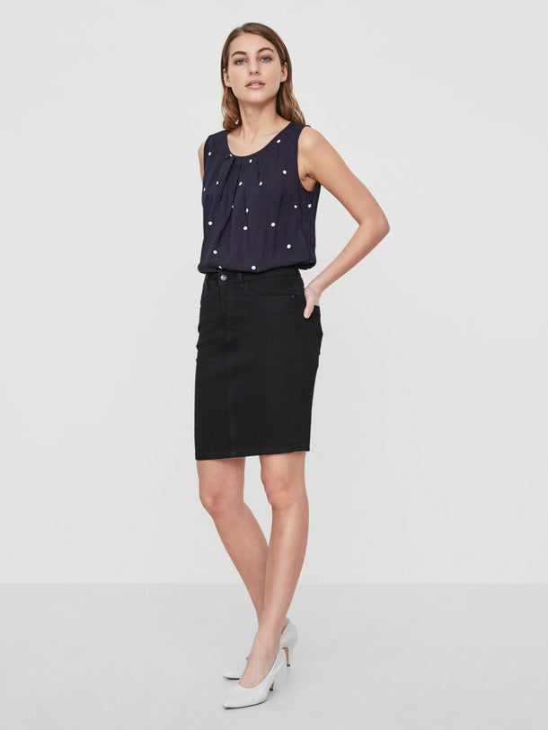 Product FALDA NINE DENIM TIRO ALTO - Black - Image 5