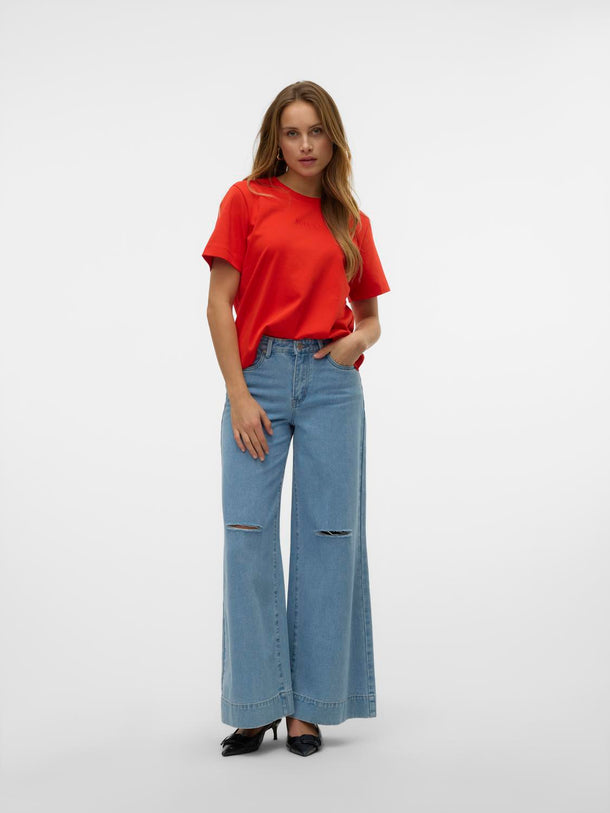 Product JEAN WIDE TIRO MEDIO ANNET - Light Blue Denim - Image 5