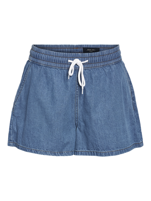 Product SHORT DENIM TIRO ALTO CON CORDONES MOLA - Light Blue Denim - Image 2