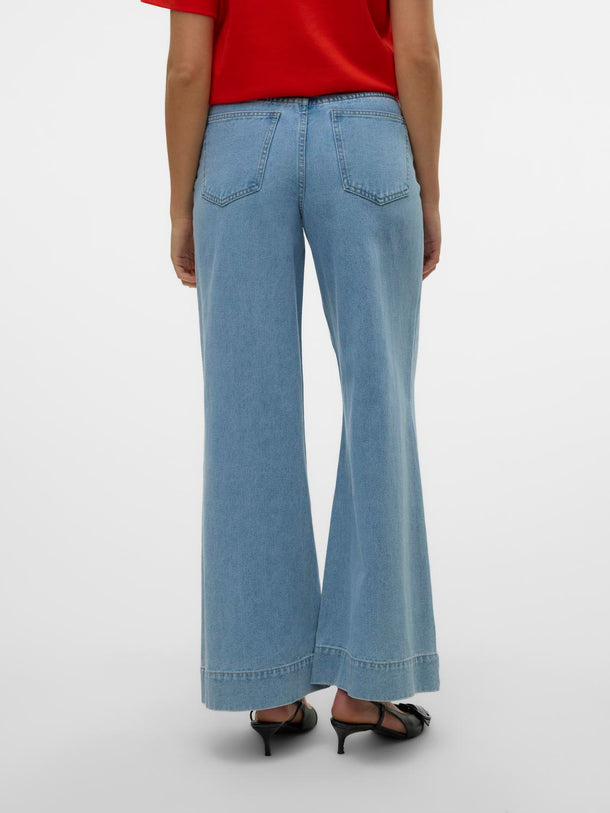 Product JEAN WIDE TIRO MEDIO ANNET - Light Blue Denim - Image 6