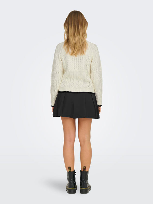 Product SWEATER JASSY - Eggnog Detail:W. BLACK - Image 4