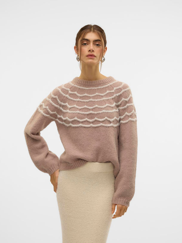 Product SWEATER CHARMAINE - Silver Mink Detail:W. BIRCH - Image 2