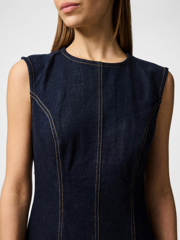 Product VESTIDO MAXI DE DENIM FRANNA-Dark Blue Denim - Image 6