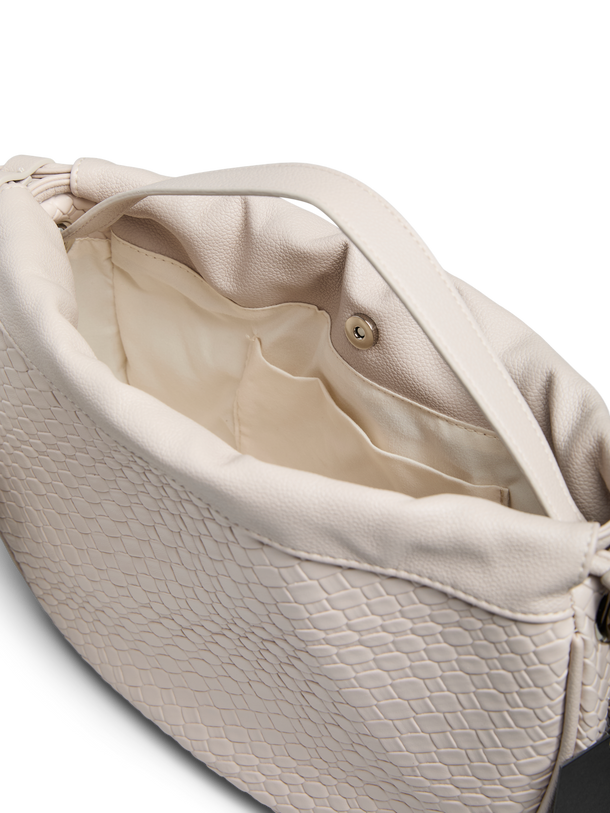 Product BOLSO EFECTO CUERO CON ASA Y CORREA DESMONTABLE BALLOON-Silver Mink - Image 5