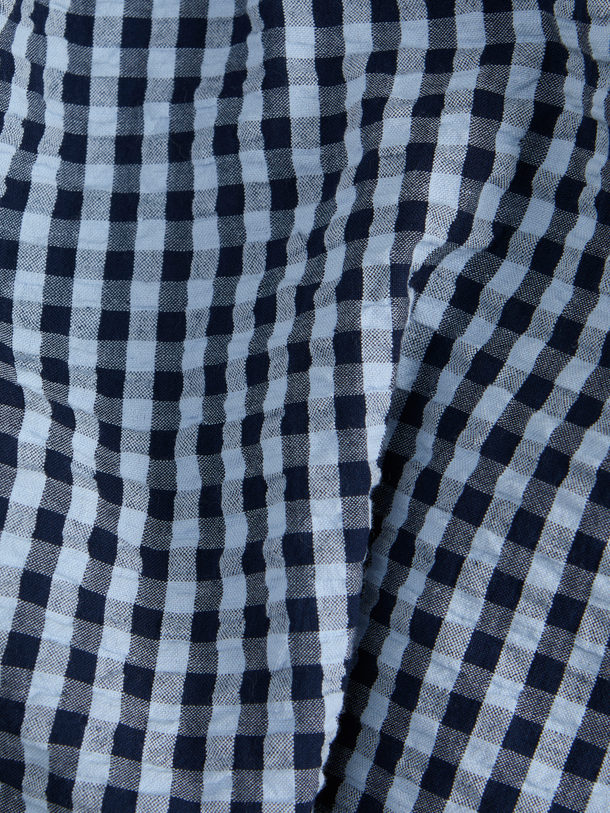 Product TOP CON ESCOTE CUADRADO PETRA-Skyway Checks:Peacoat - Image 7