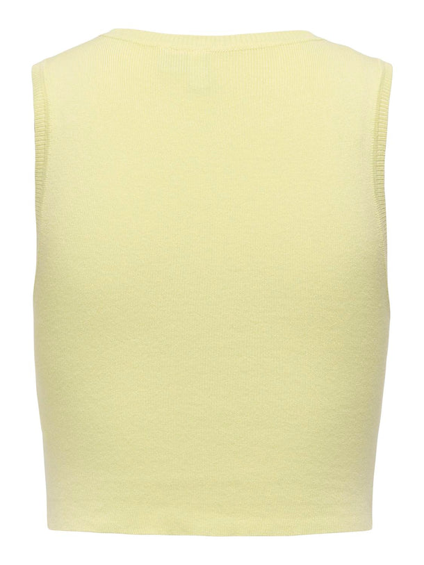 Product TOP ACANALADO CON CUELLO REDONDO ANTONIA-Wax Yellow - Image 2