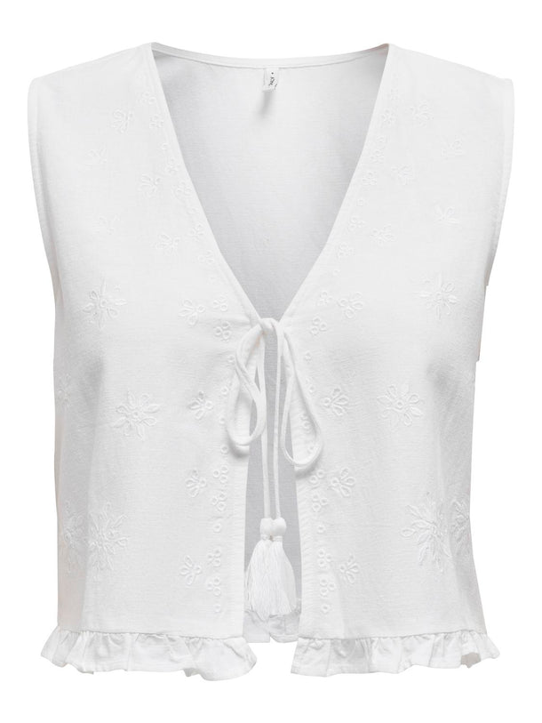 Product TOP LINO CON LAZO KIRI - Bright White - Image 4