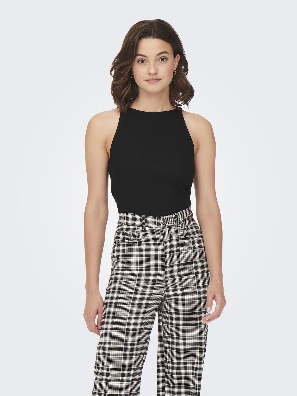TOP ACANALADO EMMA-Black