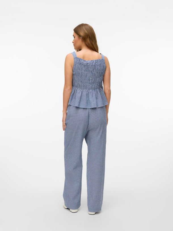Product PANTALÓN RELAXED CUADROS ROBERTA-Blue Depths Checks:CHECKS BIRCH - Image 3