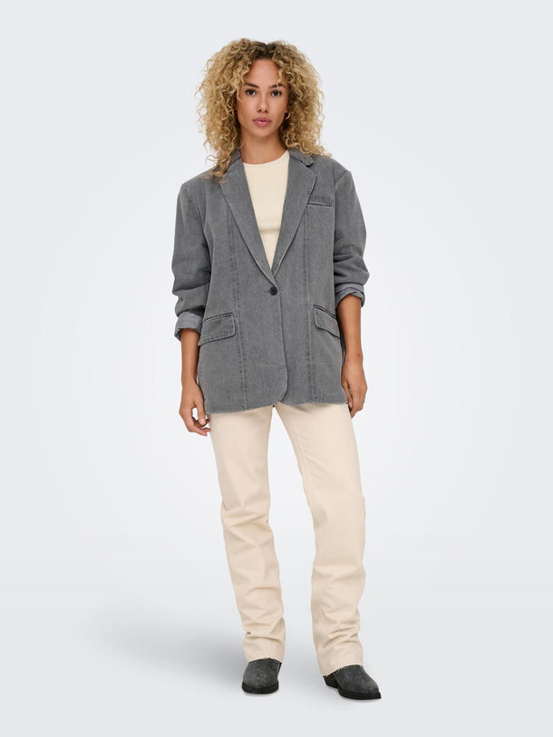 Product BLAZER DENIM CON BOTONES CORY-Medium Grey Denim - Image 2