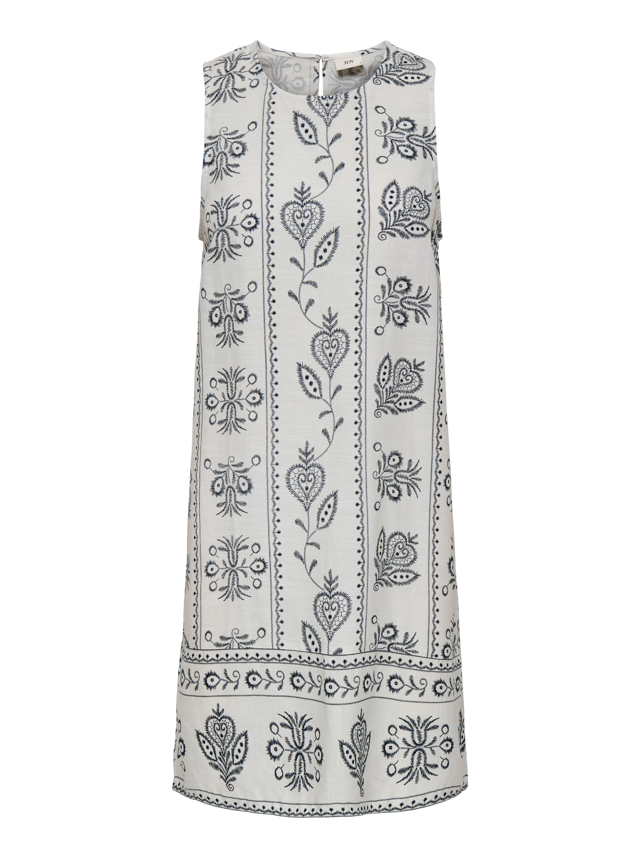 VESTIDO CAMISERO LINO ESTAMPADO SOLAR-Cloud Dancer AOP:TOTAL ECLIPSE FLOWER