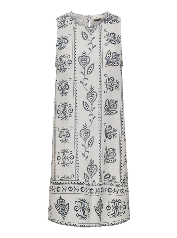 Product VESTIDO CAMISERO LINO ESTAMPADO SOLAR-Cloud Dancer AOP:TOTAL ECLIPSE FLOWER - Image 1