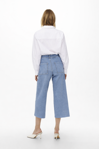 JEAN WIDE TIRO ALTO SYLVIE-Light Blue Denim