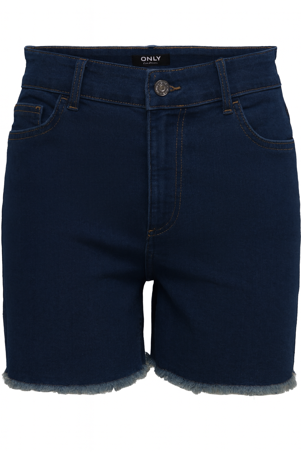 SHORT DENIM SKINNY EFECTO DESGASTADO JOSIE-Dark Blue Denim