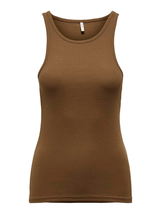 Product TOP BÁSICO SIN MANGAS KENYA - Toffee - Image 1