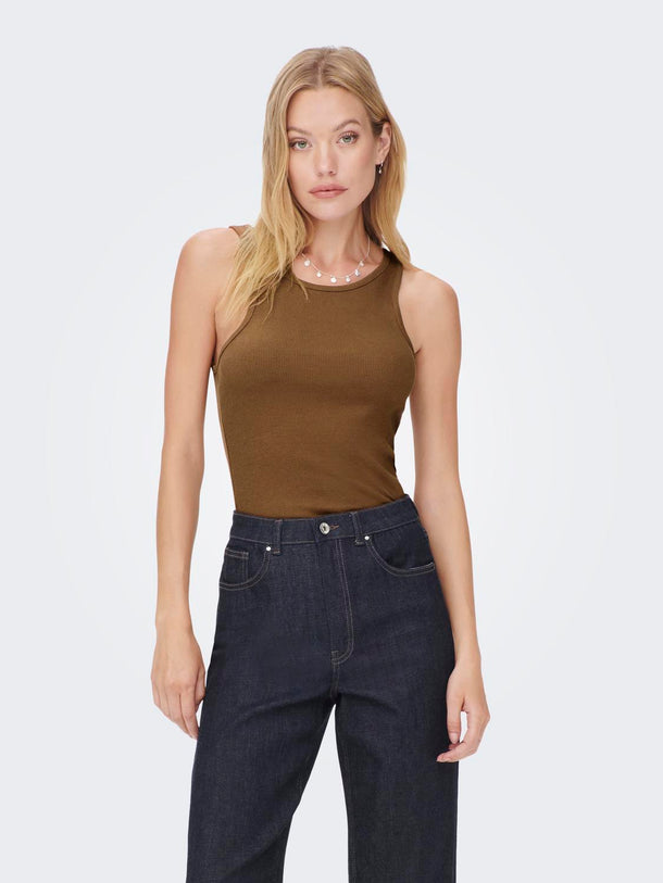 Product TOP BÁSICO SIN MANGAS KENYA - Toffee - Image 4