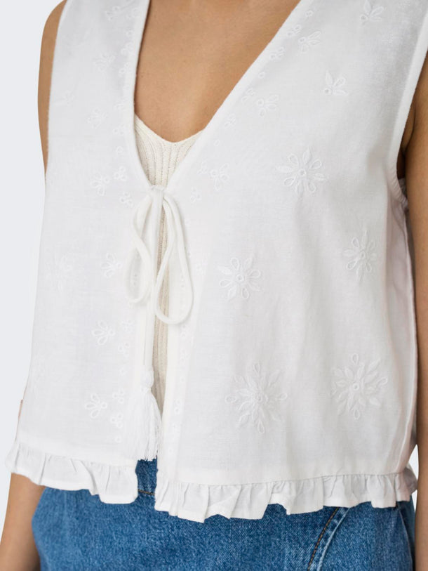 Product TOP LINO CON LAZO KIRI - Bright White - Image 6