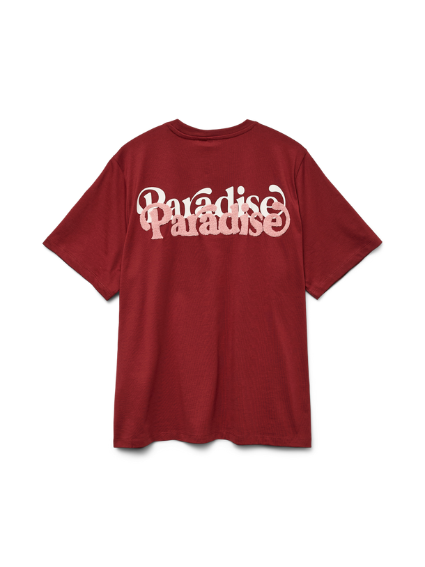 Product POLERA OVERSIZE ESTAMPADA DORIS-Syrah Print:PARADISE - Image 5