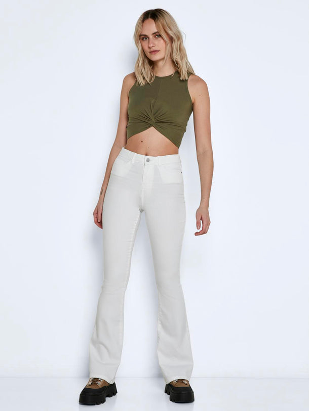 Product JEAN FLARE TIRO ALTO SALLIE - Bright White - Image 6