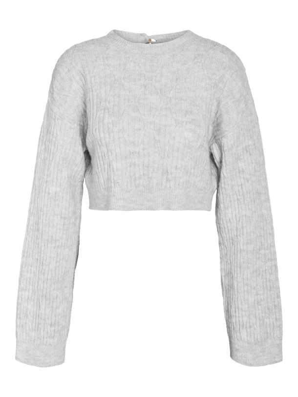 Product SWEATER LENI - Light Grey Melange - Image 1