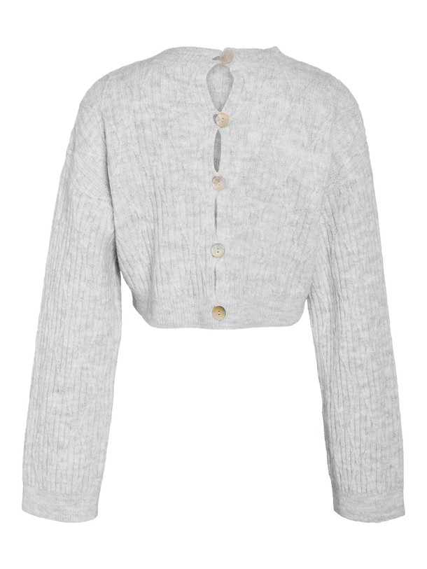 Product SWEATER LENI - Light Grey Melange - Image 2