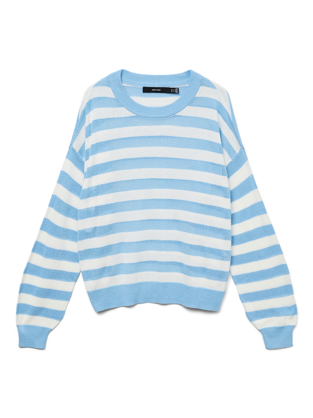 Product SWEATER NEWLEXSUN - Airy Blue Detail:W. SNOW WHITE - Image 4