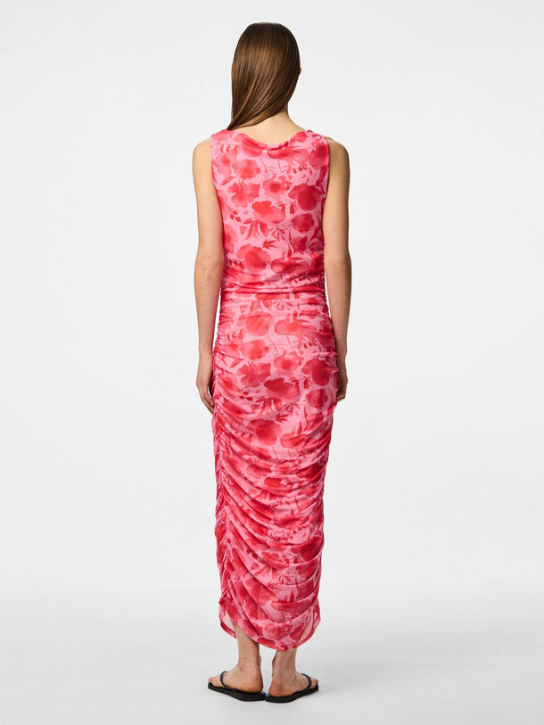 Product VESTIDO CUELLO BOTE ESTAMPADO ALLY-Pink Tulle AOP:Flowers - Image 3