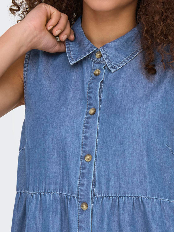 Product VESTIDO BEA - Medium Blue Denim - Image 6