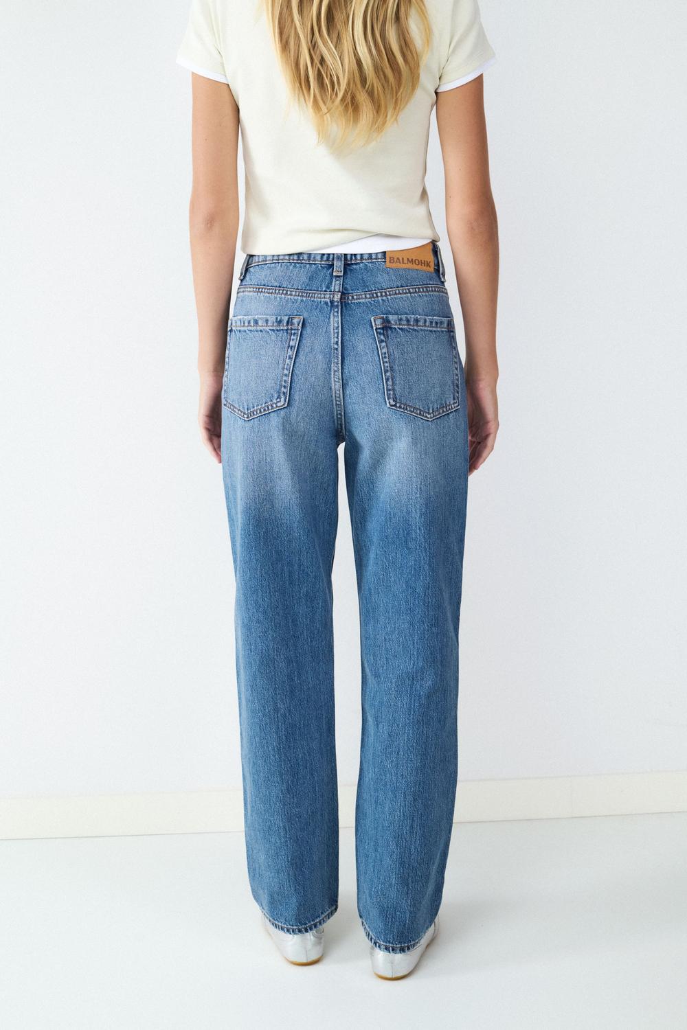 JEAN STRAOGHT HIGH RISE BMK - Blue Denim – ONLY CHILE