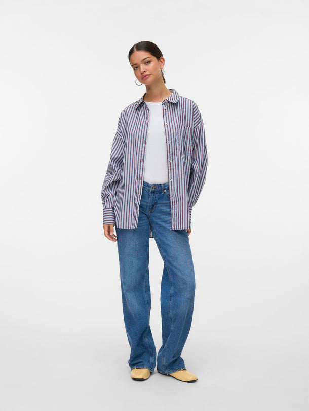 Product CAMISA PARINA - Allure Stripes:ZINFANDEL/BIRCH - Image 1