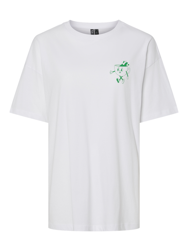Product POLERA TRIXIE - Bright White Print:FERN GREEN COFFEE - Image 1
