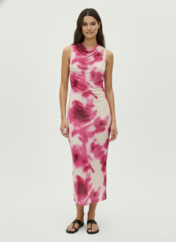 Product VESTIDO MAXI ESTAMPADO PARIS-Cloud Dancer AOP:Sunne flowers - Image 1