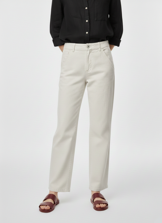 PANTALÓN WIDE LINO HOPE - Cloud Dancer