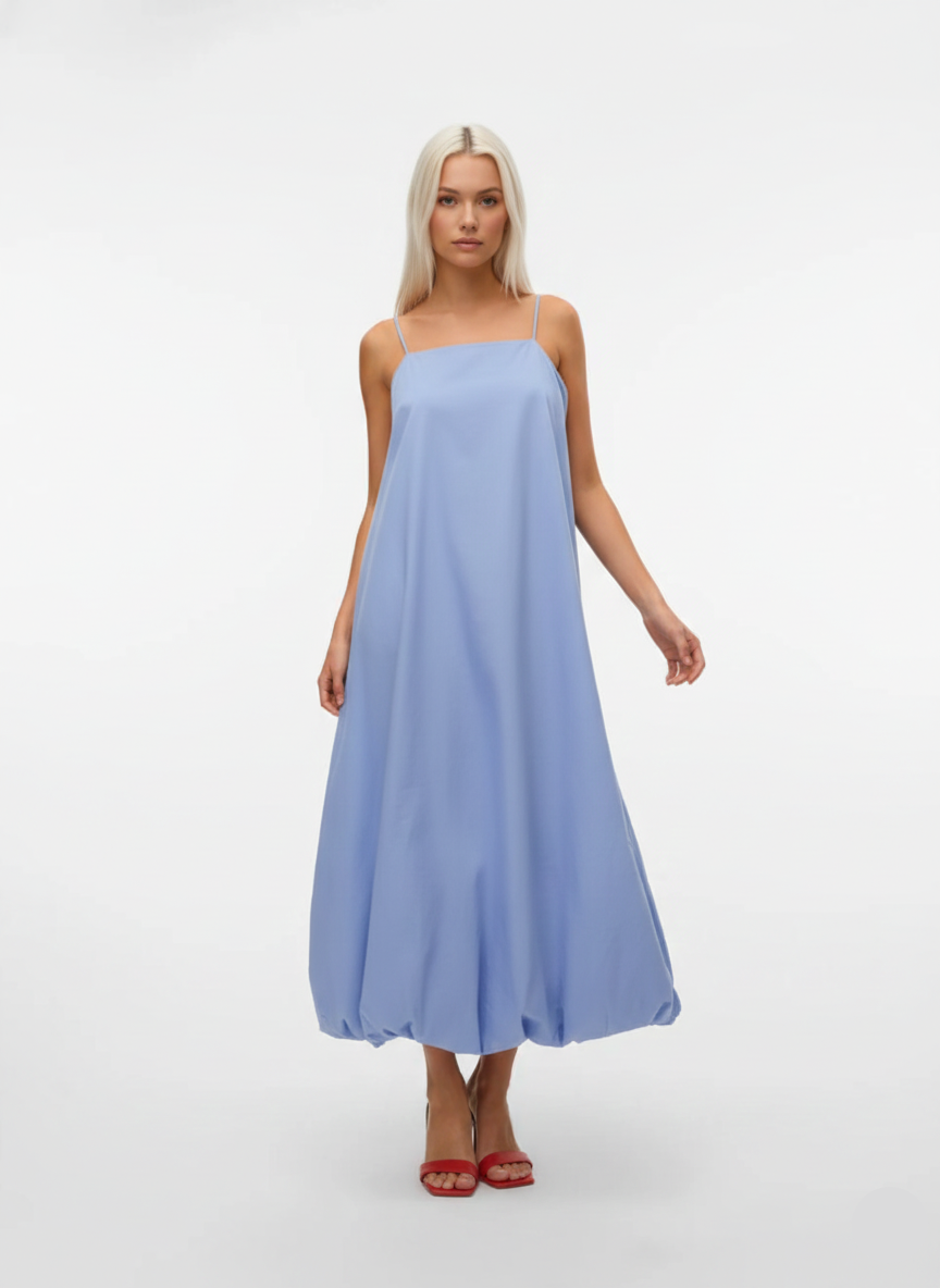 VESTIDO MAXI BALLOON FREYA-Hydrangea