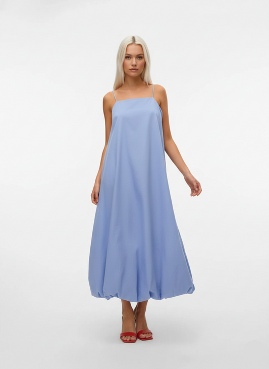 VESTIDO MAXI BALLOON FREYA-Hydrangea