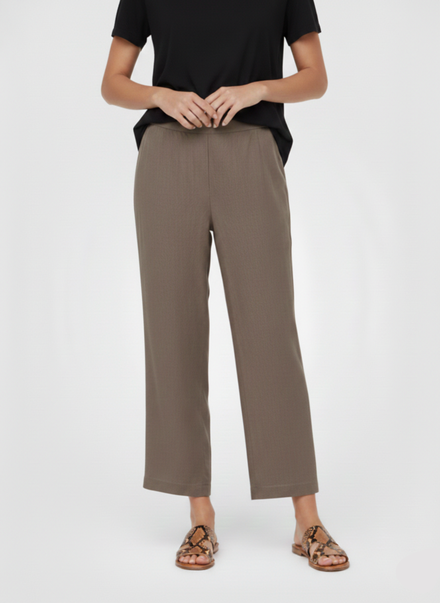 PANTALÓN WIDE LINO SAY-Walnut