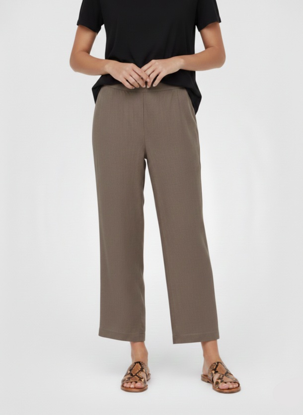 Product PANTALÓN WIDE LINO SAY-Walnut - Image 1