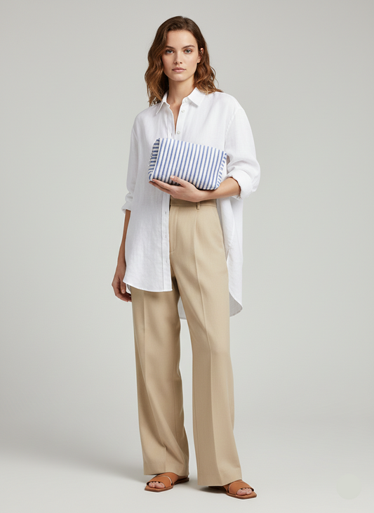 NECESSAIRE CON CREMALLERA LUCCA - Beaucoup Blue