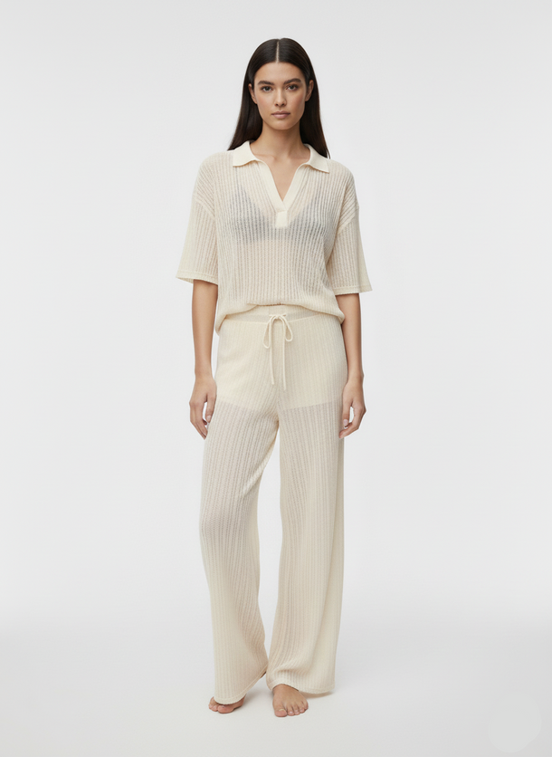 Product PANTALÓN WIDE TIRO ALTO CAILEY-Birch - Image 1