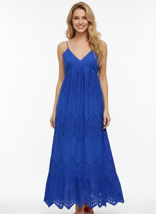 Product VESTIDO MAXI CON BRODERIE MILLA - Surf the Web - Image 1