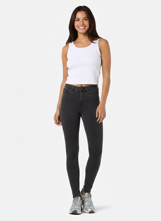 Product JEAN SKINNY TIRO ALTO CALLIE - Dark Grey Denim - Image 1