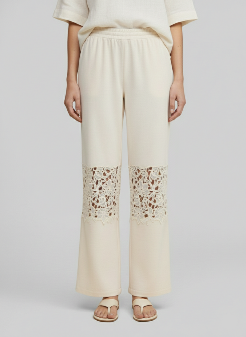 PANTALÓN TIRO MEDIO AMIRA-Oatmeal