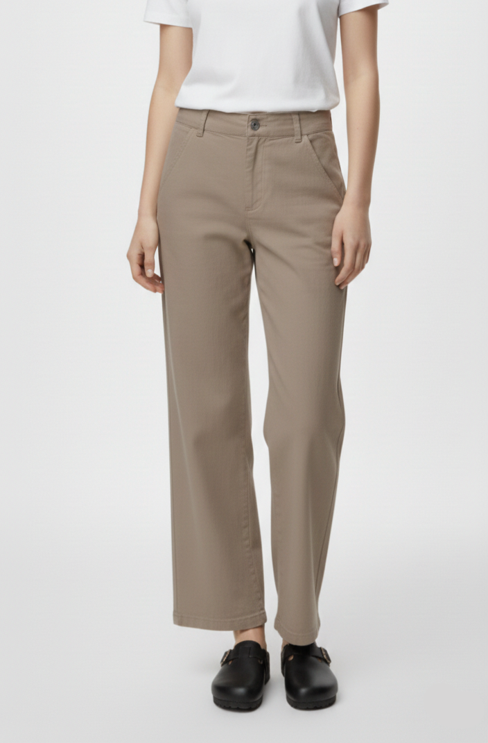 PANTALÓN WIDE LINO HOPE-Walnut