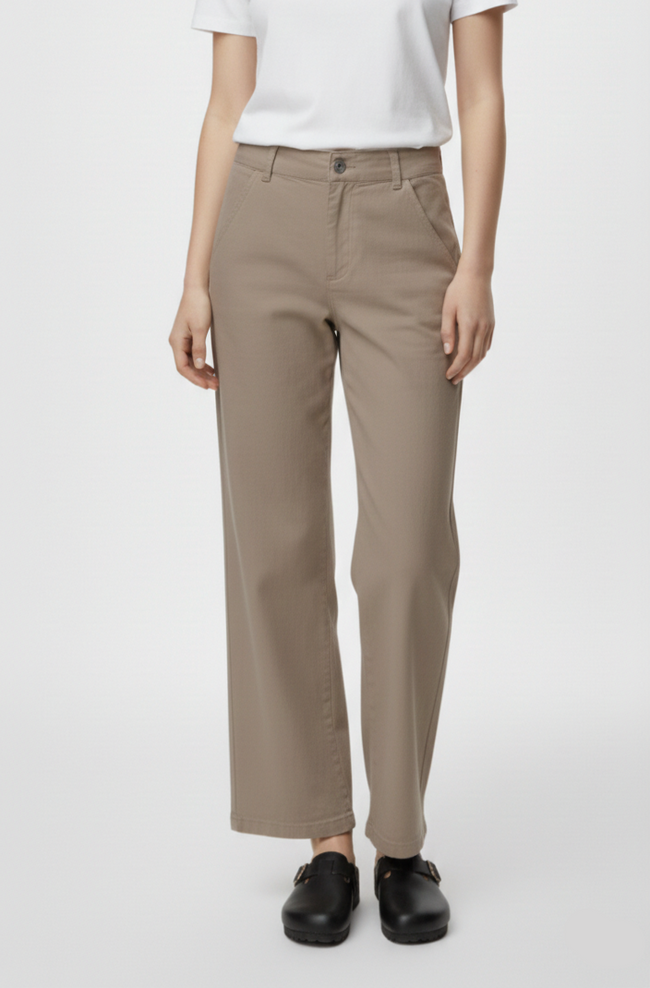 PANTALÓN WIDE LINO HOPE-Walnut