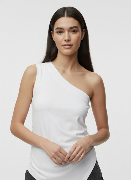 TOP ASIMÉTRICO INDY-Bright White