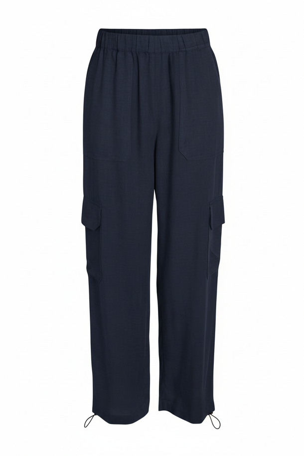 Product PANTALÓN CARGO LINO LEILANI-Navy Blazer - Image 1