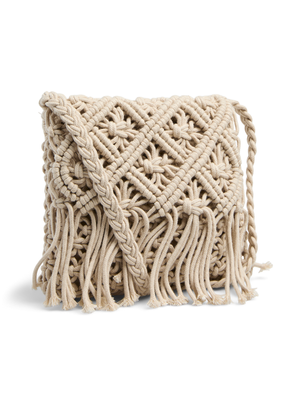 Product CARTERA BANDOLERA CROCHET ANA - Sandshell - Image 1