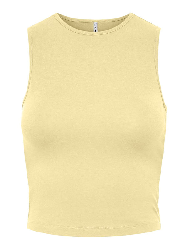 Product TOP SIN MANGAS LOVE-Pastel Yellow - Image 1
