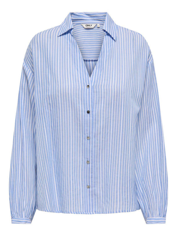 Product CAMISA CLÁSICA MAZIE-Cornflower Blue Stripes:W BW - Image 1