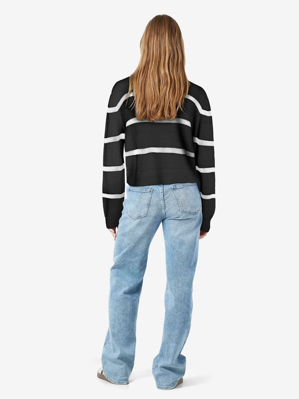 Product SWEATER MAYSA - Black Stripes:EGGNOG - Image 2